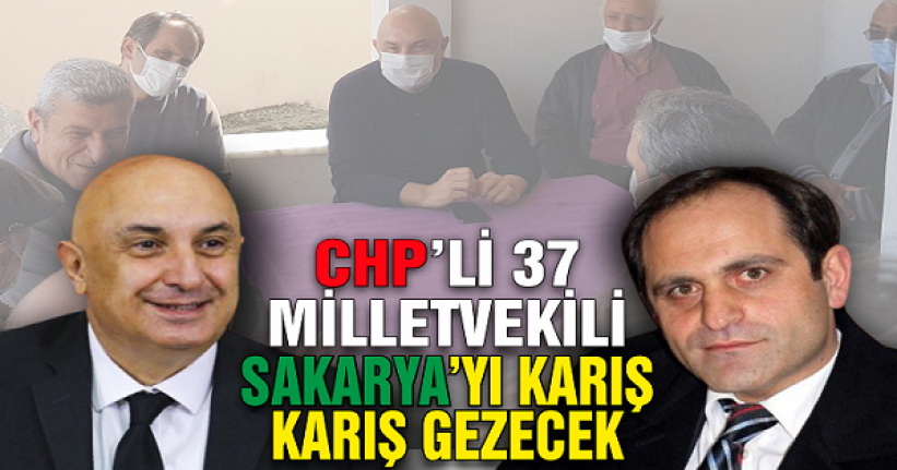 CHP Milletvekilleri Sakarya'yı karış karış gezecekler