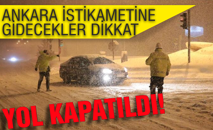 Sakarya Ankara karayolu trafiğe kapatıldı!