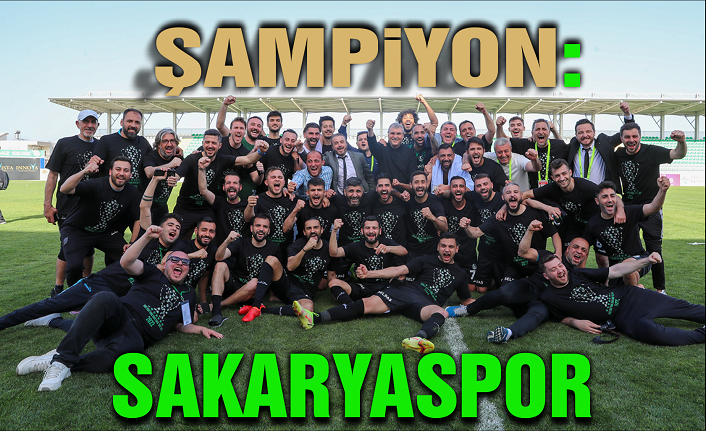 Sakaryaspor şampiyon oldu! 11 sezon sonra 1’inci ligdeyiz
