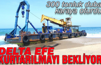 300 tonluk duba ''Delta Efe'' Karasu'da karaya oturdu