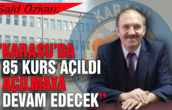 HEM Müdürü Özkan; 'Karasu’da 85 kurs açıldı, açılmaya devam edecek'