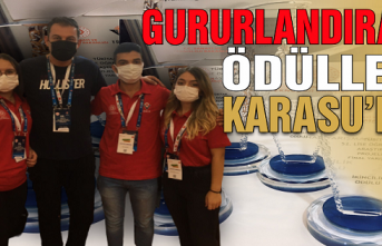Gururlandıran ödüller Ankara'dan Karasu'ya geldi