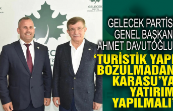 Ahmet Davutoğlu: ‘Turistik yapı bozulmadan Karasu'ya yatırım yapılmalı’