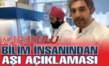 Karasulu bilim insanı Ertürk'ten aşı açıklaması!