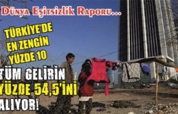 Türkiye'de en zengin yüzde 10, tüm gelirin...