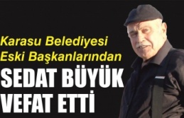 Karasu Belediyesi eski başkanlarından Sedat Büyük...