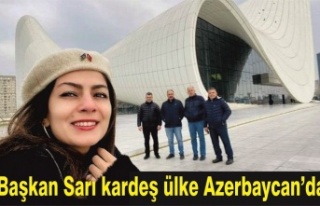 Başkan Sarı kardeş Azerbaycan'da