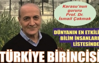 Karasu’nun gururu Prof. Dr. İsmail Çakmak… "Dünyanın...